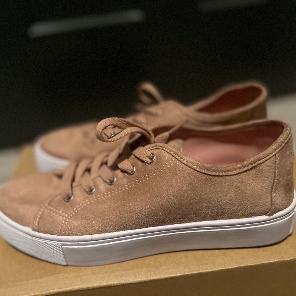 Asos blush pink sneakers